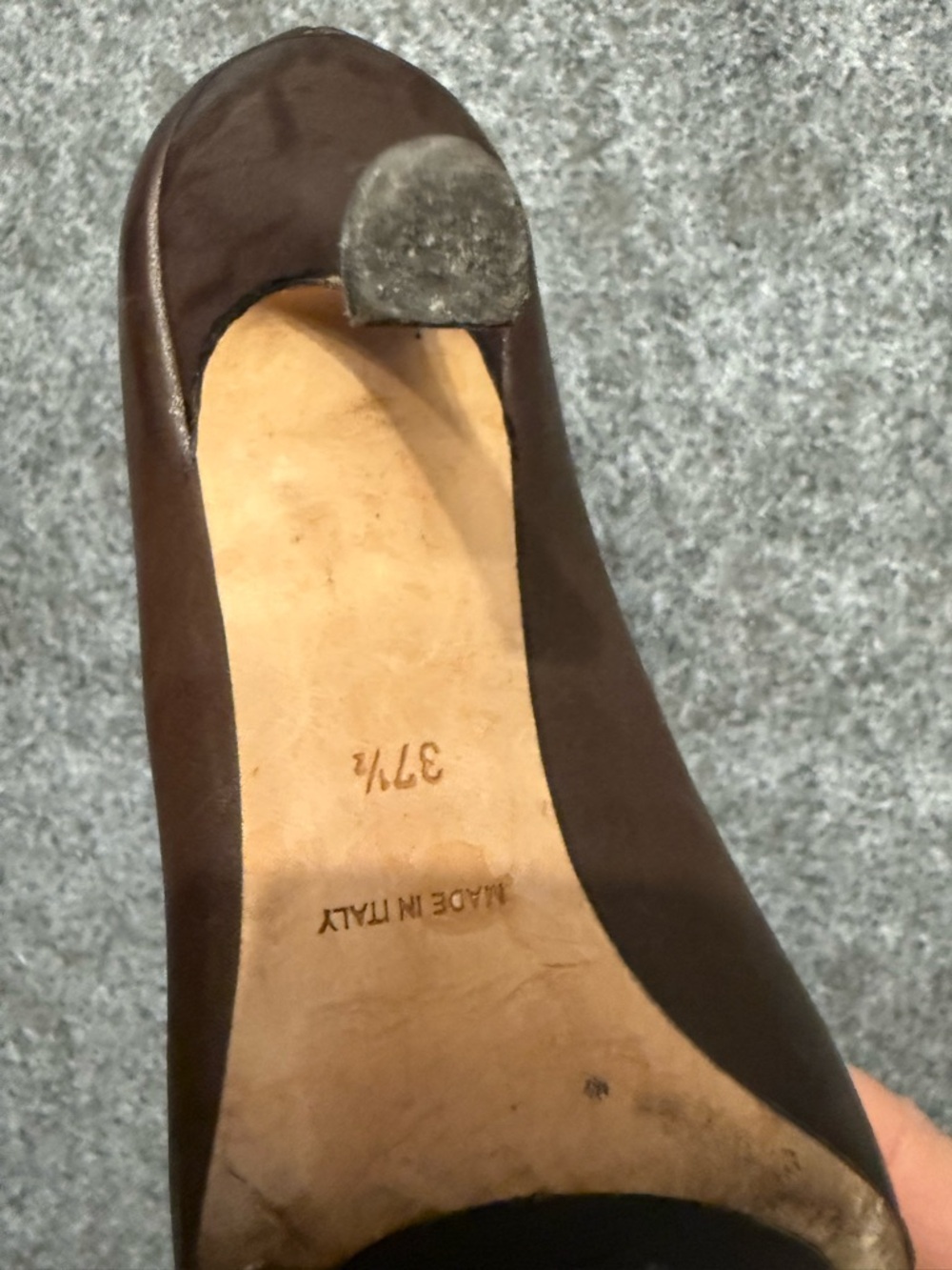 Christian Dior Women’s Brown Leather Buckle Pumps - Picture 6 of 8